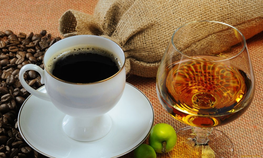 Кофе с коньяком Кофе с коньяком