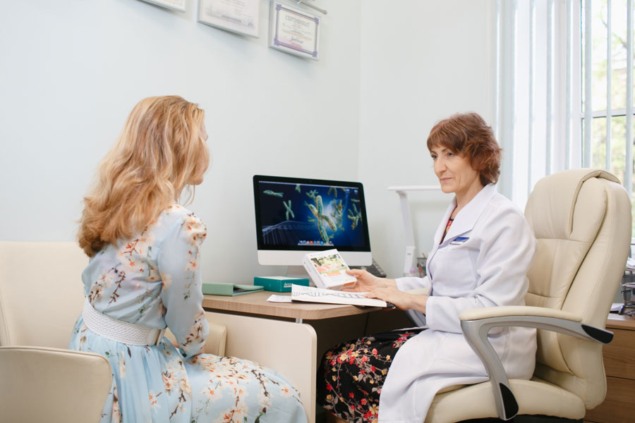 Прием врача в онкоцентре Прием врача в онкоцентре