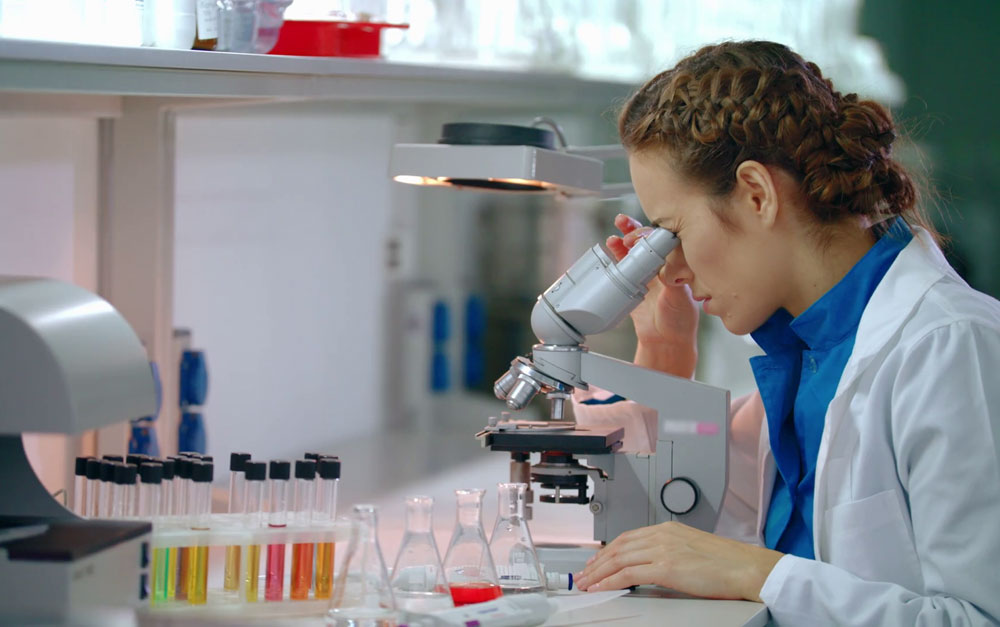 Проведение анализа крови в лаборатории Проведение анализа крови в лаборатории