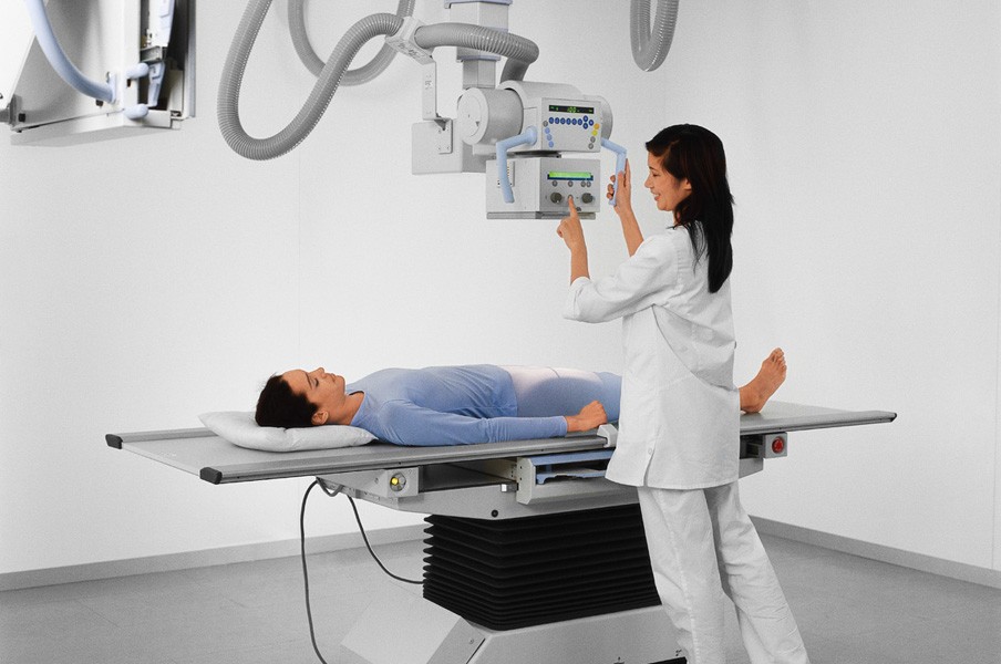 Проведение рентгенографии лёгких Проведение рентгенографии лёгких